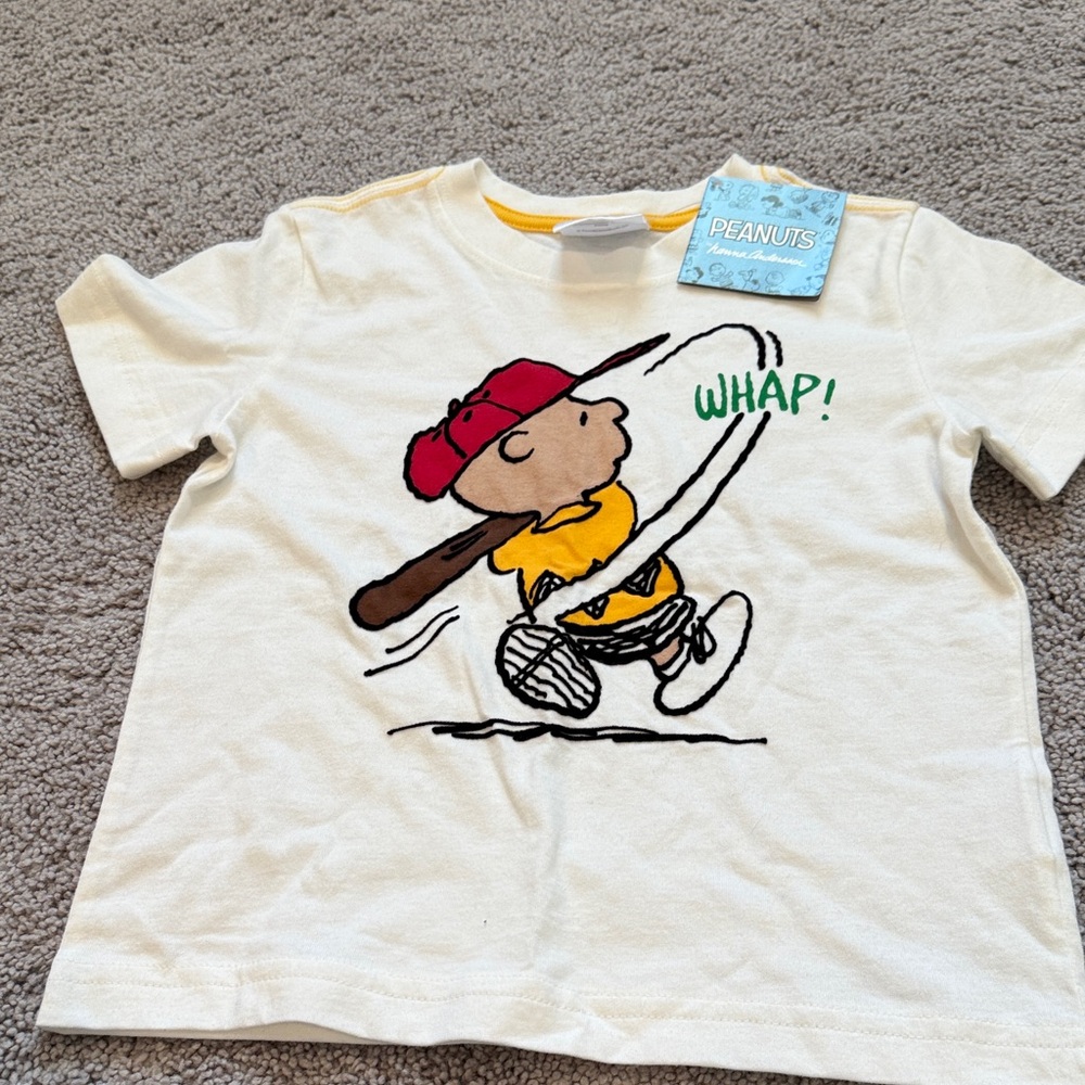 Hanna Andersson Peanuts Baseball Tee - 3T 90 cm